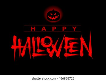 Vector Halloween lettering