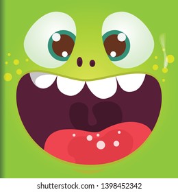 Vector of Halloween monster face