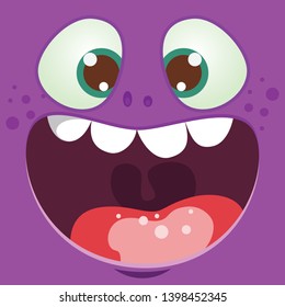 Vector of Halloween monster face