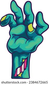 Vector Halloween monster zombie hands