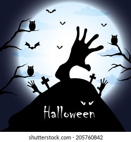 Vector Halloween night