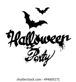 vector halloween night moon horror bat background