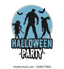 Vector Halloween Party Design For T shirt And Merchandise 
