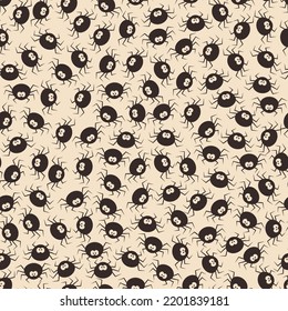 Vector Halloween pattern with spider.Use for event invitation,discount voucher,advertising,greeting card,logo,packaging,textile,web.