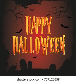 Vector Halloween poster