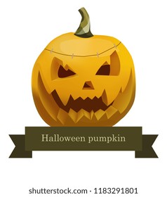 Vector halloween pumpkin