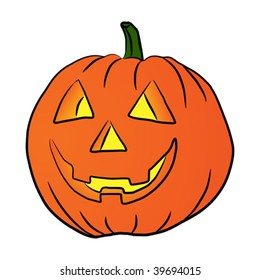 Vector Halloween pumpkin