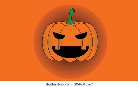 fondo de la calabaza vectorial Halloween