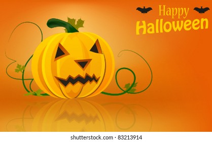 Vector halloween pumpkin design