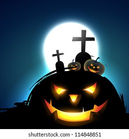 vector halloween pumpkin design illustration