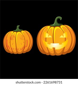 Vektorgrafik von Halloween-Kürbisereignis