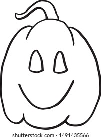 vector halloween pumpkin hand drawn doodles