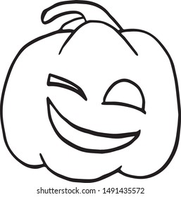 vector halloween pumpkin hand drawn doodles