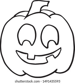 vector halloween pumpkin hand drawn doodles