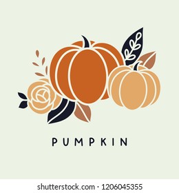 Vector halloween pumpkin illustration clip art
