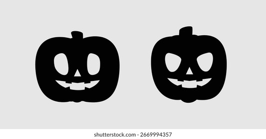 Vector Halloween Calabaza Jack-o-Lantern Icon