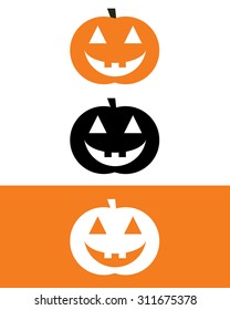 Vector Halloween Pumpkin Set