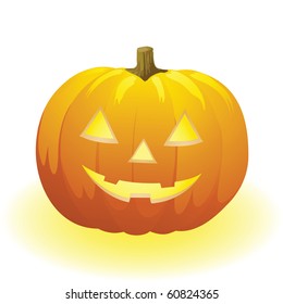 vector halloween pumpkin vegetable fruit isolated on white background