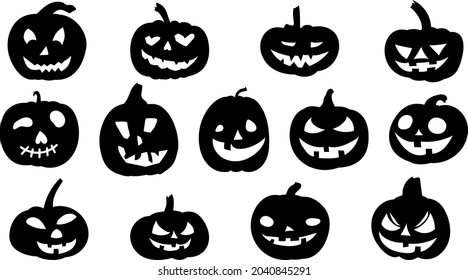Vector of the Halloween Pumpkins