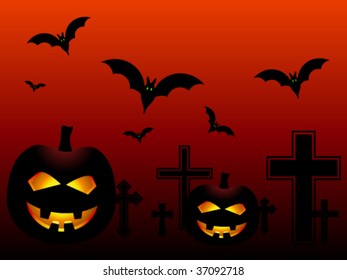 vector halloween pumpkins