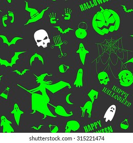 Vector halloween seamless pattern