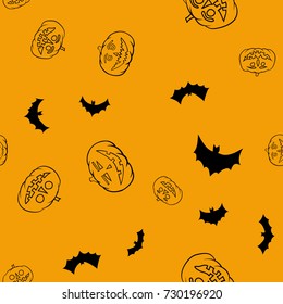 vector halloween seamless pattern
