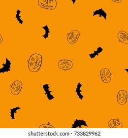 vector halloween seamless pattern