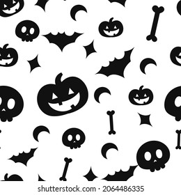 Vector Halloween seamless pattern. Creative design texture for fabric,
wrapping, textile, wallpaper, apparel. The surface pattern design.