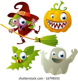 vector halloween set 2