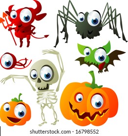 vector halloween set 3