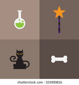 vector halloween set #5