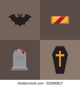 vector halloween set #7