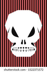 vector halloween skull background for brochure banner and publication