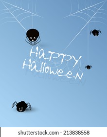 Vector halloween spider background