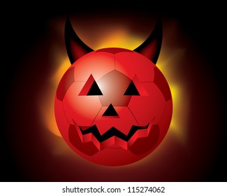 vector halloween sport ball