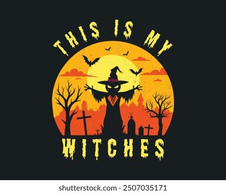 
Vector Halloween t shirt design, Best Halloween t shirt design for Halloween day, happy Halloween October 31 t-shirt design template.