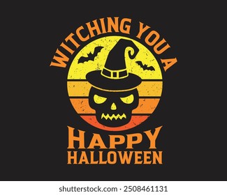 Vector Halloween t shirt design, Best Halloween t shirt design for Halloween day, happy Halloween October 31 t-shirt design template.