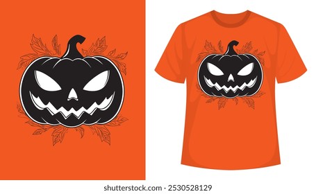 Vector Halloween T shirt designs for Halloween holiday, Vector Halloween elements, Witch pumpkin ghost, scary boo Tshirt design, EPS vector Halloween design