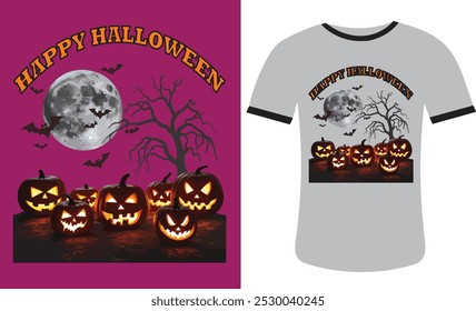 Vector Halloween t-shirt design, Best Halloween t-shirt design for Halloween day