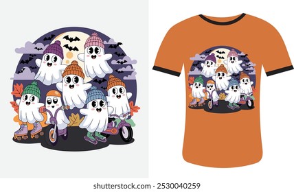 Vector Halloween t-shirt design, Best Halloween t-shirt design for Halloween day