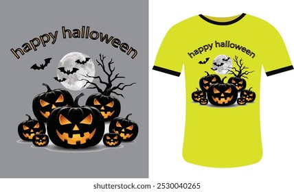 Vector Halloween t-shirt design, Best Halloween t-shirt design for Halloween day