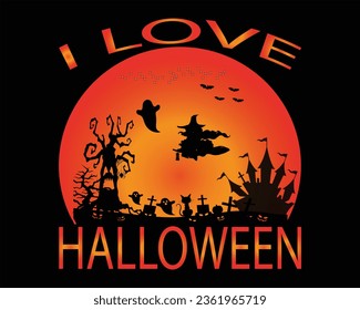 Vector Halloween tshirt design.  Halloween tshirt design. vector template happy Halloween tshirt design.