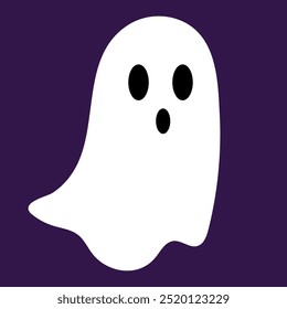 Vector Halloween white ghost spirit