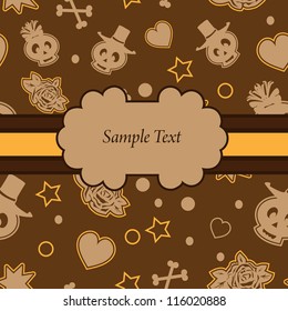 vector halloween wrapping-paper