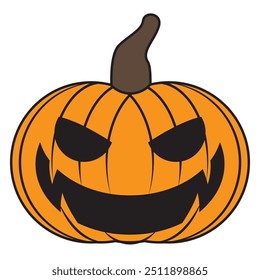 Vector Hallowen Pumpkin  with evil faced, hallowen pumpkin, Jack o, hallowen theme