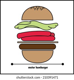 vector hamburger
