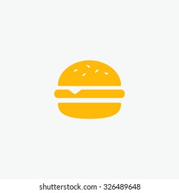 Vector Hamburger icon. Fast food sign. Burger symbol