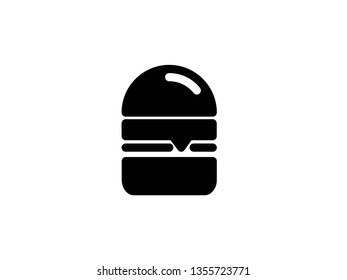 vector hamburger icons glyph on white - Vector