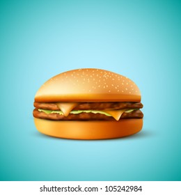 vector hamburger illustration