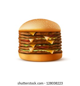 vector hamburger illustration